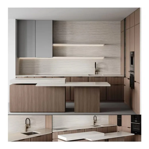 Meubles de cuisine sur mesure style moderne avec rangement intégré pour le développement immobilier - Product Image 2