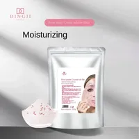 Masque facial en poudre cristalline OEM 250g à l'extrait de pétales de rose et d'algues, blanchissant, au collagène, soin de la peau, format voyage pour le nez et le visage