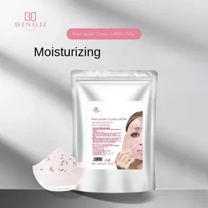Masque facial en poudre de pétales de rose OEM 250g, blanchissant, au collagène, soin de la peau, format voyage, pour peaux sensibles - Product Image 3