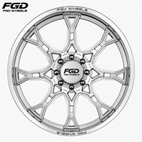 Roue en alliage forgé FGD 22 26 28 pouces, déport négatif ET, alésage central 8x170 8x200, pour camionnette tout-terrain robuste