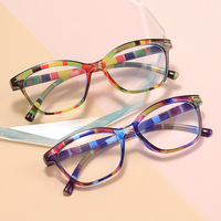 Nouvelles lunettes de lecture anti-lumière bleue multicolores tendance 2026, montures à charnière à ressort haute définition pour grands visages