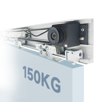 Grossiste Moteur d'ouverture de porte automatique Système d'opérateur de porte coulissante automatique robuste avec capteur IR à distance Serrure électrique