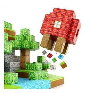 Custom Logo Magnetic PVC Building Cubes STEM Educational Sensory Construction Learning <b>Blocks</b> Creative Stacking Construction Toy - Product Image 2