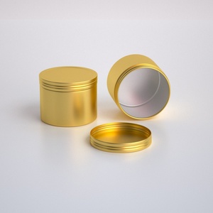 Envase Redondo de Aluminio Reciclado para Crema Cosmética, Latas para Velas - Product Image 5