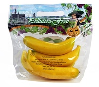 Benutzer definierte klare Kunststoff Banane Apfel Orange Trauben schutz Verpackung Taschen Heiß siegel Frisch obst Reiß verschluss Beutel
