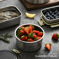 Boîte à bento personnalisée IKITCHEN, échantillon gratuit, boîte à lunch pour enfants, contenants alimentaires, boîte à lunch en acier inoxydable, compatible lave-vaisselle