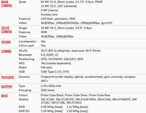 Venta al por mayor de teléfonos móviles de carga rápida, teléfono inteligente A71 de alta calidad, teléfonos celulares Android 4G para teléfonos Samsung A71 128G - Product Image 5