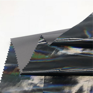 Vải <span class=keywords><strong>Polyester</strong></span> <span class=keywords><strong>Pongee</strong></span> 100% 300T phủ lớp kim tuyến nhiều màu, chống thấm, chống tĩnh điện, chất liệu làm áo khoác phao - Product Image 4