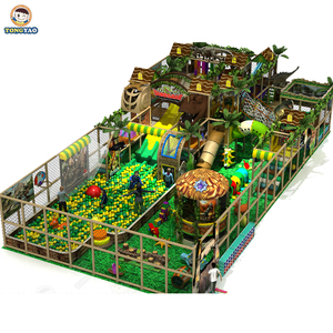 Jungle Dinosaur Theme Park Plastic <b>Slide</b> Kids Play Area <b>Indoor</b> Playground Equipment - Product Image 3