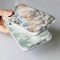 Coque à fleurs scintillante personnalisée pour Apple, étui de téléphone portable pour Iphone 12 Pro Max, cadeau de filles