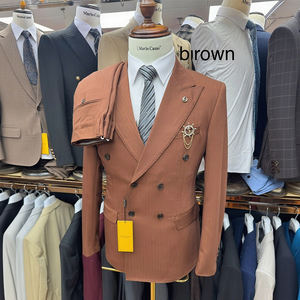 Costume d'Affaires Haut de Gamme 2 Pièces pour Homme, Coupe Cintrée, Veste Droite, <span class=keywords><strong>Ensemble</strong></span> Veste et Pantalon de Bureau Formel pour Professionnels - Product Image 6