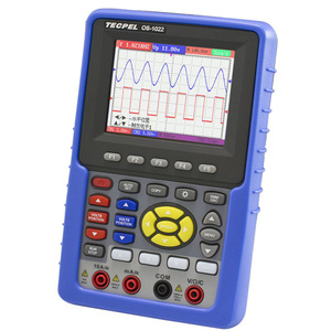 TECPEL OS-1022 2CH ออสซิลโลสโคปแบบดิจิตอลแบบพกพา 20MHz ความละเอียดหน้าจอ 640x480 750V AC/1000V รับประกัน 1 ปี ระยะ 40 ม./400 ม. - Product Image 1