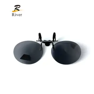 نظارات شمسية UV400, نظارات شمسية دائرية ومستقطبة ومزودة بمشبك UV400