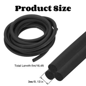 מוט אחורי שחור, גומי קאולק שומר חבלים בטון מילוי מזג אוויר פס עבור פערים ומפרקים - Product Image 5