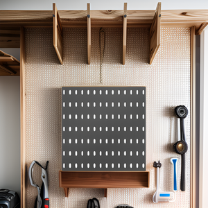 Top bán nhà miễn phí đấm lỗ bảng kệ phòng ngủ nhà bếp Kệ lỗ lưu trữ Bảng hiển thị phòng tắm tổ chức - Product Image 3