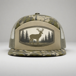 <span class=keywords><strong>Gorras</strong></span> de Béisbol <span class=keywords><strong>Personalizadas</strong></span> con Bordado en Cuero, Parche Tejido, 100% Algodón, Camuflaje, 7 Paneles, Cierre a Presión, Malla Trucker - Product Image 4