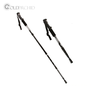 Bâton de marche Trekking Alpenstocks Style alliage d'aluminium nouvelle poignée en caoutchouc fournir <span class=keywords><strong>canne</strong></span> - Product Image 3