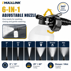 Idropulitrice Portatile a Batteria 21V per Auto e Uso Domestico, Kit Pistola di Pulizia per Lavaggio e Risciacquo Quotidiano - Product Image 2