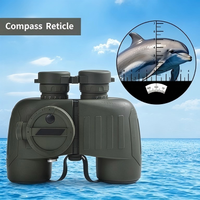 Binoculares de Camuflaje de Alta Definición 7x50, Telescopio Personalizado de Fábrica para Pesca en Alta Mar, Fotografía de Aves Silvestres y Camping