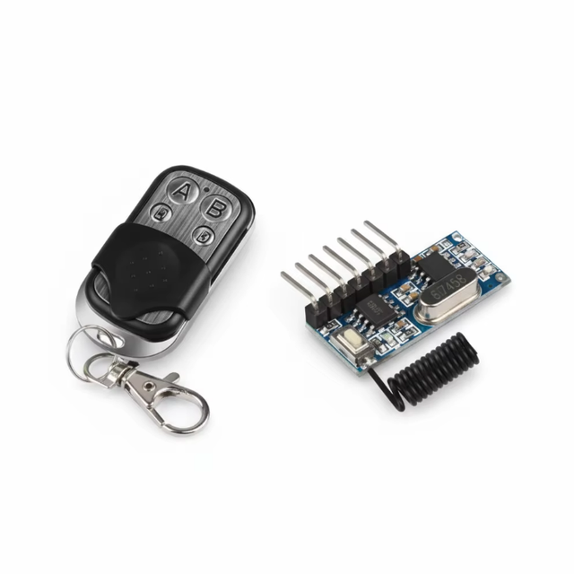 433 Mhz RF Remote Controls Transmitter and 433mhz RF Relay Receiver Switches Module Wireless 4 CH Output Control Switch