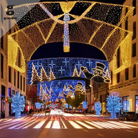 Luces Decorativas LED Comerciales 2D para Poste de Calle, Iluminación Navideña de Gran Tamaño para Paisajes