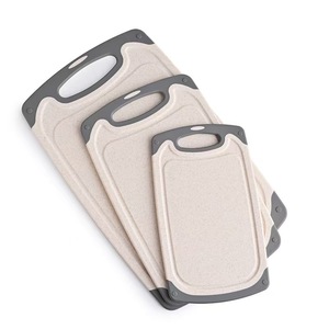 Three-piece cutting board <b>set</b> available now! Baby food combination, non-slip vegetable and fruit cutting board, double-sided - Product Image 4