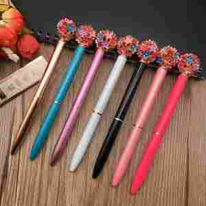 Bolígrafo de Metal con Diseño de Flor Retorcida de 1.0 mm, Personalizable con Logotipo, para Regalo de Boda, Venta al Por Mayor - Product Image 1