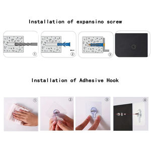 <strong>Toilet</strong> <strong>Roll</strong> <strong>Holder</strong> Matt Black in Wall Mounted and Sticky Adhesive Metal Iron Paper Container Storage Animal Cat <strong>Novelty</strong> Modern - Product Image 5