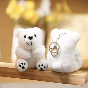 Porte-clés ours polaire simulé peluche super douce 10cm ODM sac d'étudiant décoration unisexe - Product Image 4