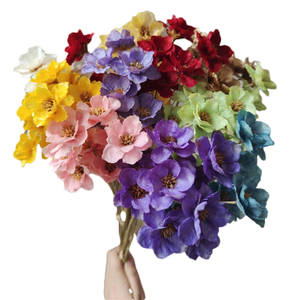 Arreglo Floral de Campanillas Plateadas Pequeñas Hechas a Mano, <span class=keywords><strong>Flores</strong></span> <span class=keywords><strong>Secas</strong></span> para Decoración de Pascua, Hogar y Bodas, con Tallo para Decoraciones Festivas - Product Image 1