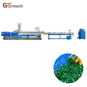 PP renk Masterbatch ikiz vidalı su soğutma granülleme makinesi plastik granül yapma makinesi