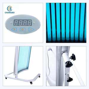 Cama de Bronceado <span class=keywords><strong>Vertical</strong></span> de Grado Comercial CHANGBEI, Solárium Móvil con Ruedas para Salón y Uso Doméstico - Product Image 6