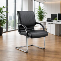 Chaise de bureau ergonomique moderne en cuir, chaise de direction à dossier haut pour bureau, chaise de patron confortable pour bureau