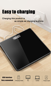 창시에 고정밀 체중계 블랙 체지방 측정기 디지털 BMI 스마트 체중계 전자 체지방 측정기 - Product Image 6