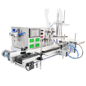 Máquina neumática de llenado de líquidos de 4 cabezales para botellas de aceite, vino y limpiador de vidrio, semiautomática, de alta precisión, 220 V - Product Image 1