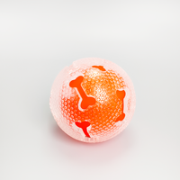 Vente directe d'usine, jouets interactifs pour chiens en forme de boule transparente creuse, vente en gros, boule pour chien anti-ennui en TPR de haute qualité, 2,99 pouces