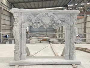 Marble <strong>Fireplace</strong> Mantelpieces Freestanding Wood-burning <strong>Fireplaces</strong> Customizable <strong>Fireplace</strong> <strong>TV</strong> <strong>Units</strong> Indoor Traditional Design for - Product Image 3