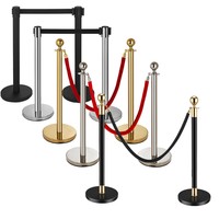 Barrières de sécurité en corde de contrôle des foules résistantes aux UV avec corde en velours pour les théâtres, les hôtels, les clubs, les fêtes, les cérémonies
