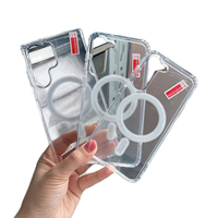 Usine En Gros Transparent Aimant Fort Clair Cas pour iPhone 11 12 13 16 Pro Max Sans Fil De Charge Acrylique Cas Magnétique