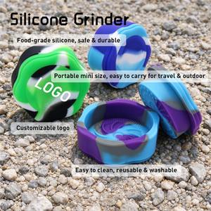 Unbreakable Portable Silicone <b>Herb</b> <b>Grinder</b> Multi-Color Creative Manual Tobacco <b>Grinder</b> Wholesale - Product Image 5