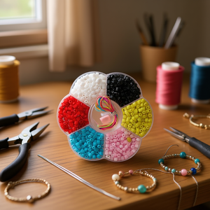 Set di perline ILAN 10x10cm colori assortiti per la creazione di gioielli - Product Image 3