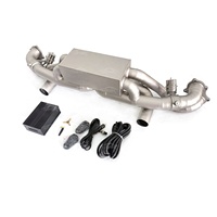 Système d'échappement MPER à soupapes pour Porsche 718 GT4 GTS Spyder, en titane sablé, son sportif, télécommande, haut débit, installation facile