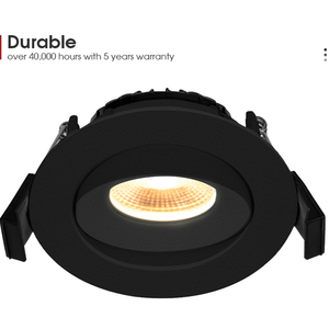 <span class=keywords><strong>Spot</strong></span> encastré LED rond 10W compatible <span class=keywords><strong>isolation</strong></span>, intensité réglable, IP44, pour intérieur (Royaume-Uni) - Product Image 2