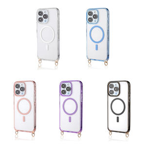 Funda <span class=keywords><strong>de</strong></span> teléfono <span class=keywords><strong>de</strong></span> acrílico transparente <span class=keywords><strong>de</strong></span> alta calidad para IP17promax con pulsera <span class=keywords><strong>de</strong></span> cordón magnético y características <span class=keywords><strong>de</strong></span> carga inalámbrica - Product Image 5