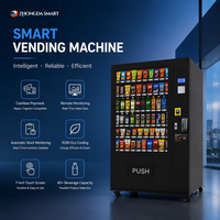 Distributeur automatique intelligent de boissons et de nourriture avec lecteur de cartes et fonction SDK - Cabinet robuste à écran tactile 7 pouces pour le marché européen, basé sur le cloud