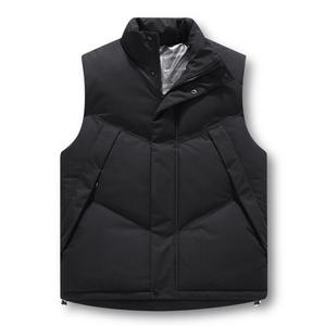 Gilet matelassé tendance pour homme, col montant, multicolore, personnalisable avec logo, collection automne-hiver 2025, idéal pour les activités décontractées en extérieur - Product Image 2