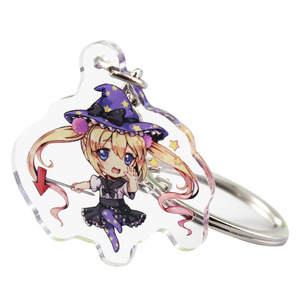 Communicable Personalized Cartoon Kpop Clear Charm Acrylic Keychain Bulk Cheap Blank Logo Printed Hanging Souvenir Waterproof