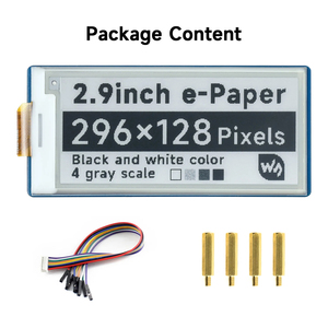 โมดูลจอแสดงผลอีอิงค์ E-Paper ขนาด 2.9 นิ้ว ยี่ห้อ Waveshare สำหรับ Raspberry Pi Pico, ความละเอียด 296*128, สีดำ/ขาว, แบบ SPI K685 - Product Image 5