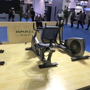 Bicicleta Estática Vertical Oma B30 con Transmisión por Correa Poly V, Resistencia Ajustable, Equipo de Gimnasio en Casa - Product Image 3