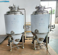 Fermenteur conique GHO 300L SUS 304 avec refroidisseur pour système de brassage de restaurant et bar, réservoir de fermentation de bière 220/380V
